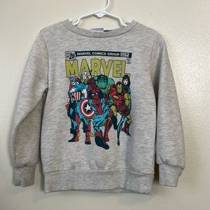 Boys Marvel superhero sweatshirt